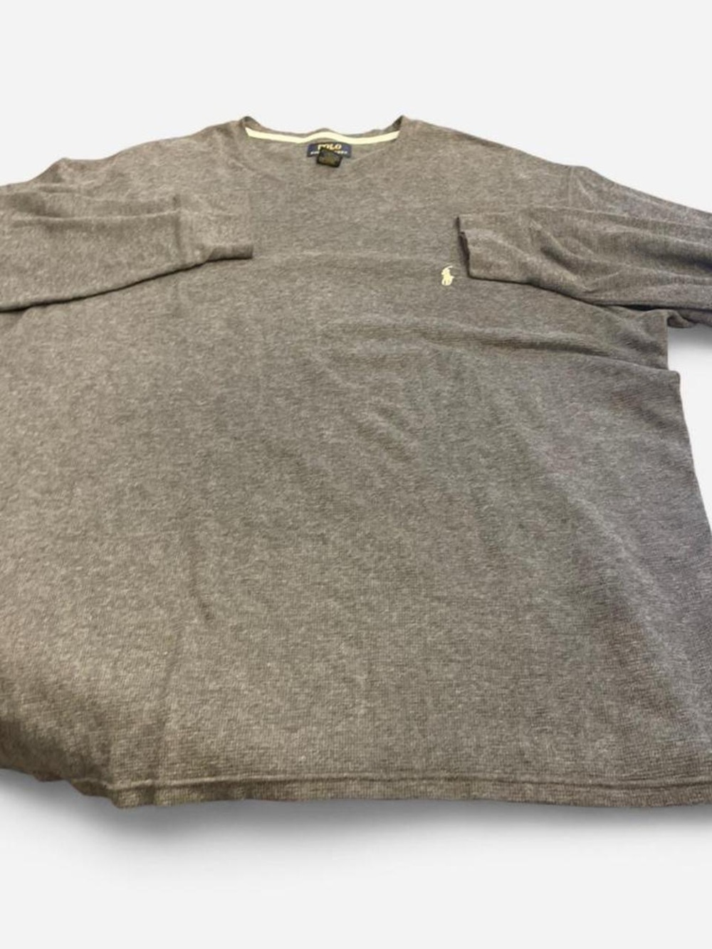 Polo by Ralph Lauren Long-Sleeve Crew Neck Shirt - Gray